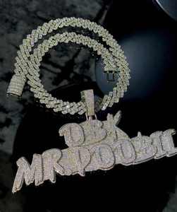 Colgante de Moissanita de Plata 925 de Alta Calidad Personalizado, Estilo Rapper, Joyería Hip Hop, Collar con Baño de Oro, Elegante y a la Moda, Certificado GRA - Product Image 2