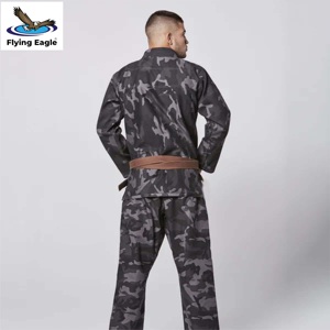 Combinaison de Jiu-Jitsu Brésilien (BJJ) personnalisée avec logo, extensible, respirante, légère, uniforme d'arts martiaux, vêtements de sport en coton durable pour le karaté - Product Image 3