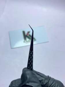 Pinza de Cejas de Calidad Premium, Acero Inoxidable Antimagnético, Punta Suave de 10 mm, Herramienta de Precisión para Extensión de Pestañas, para Uso en Salón - Product Image 3