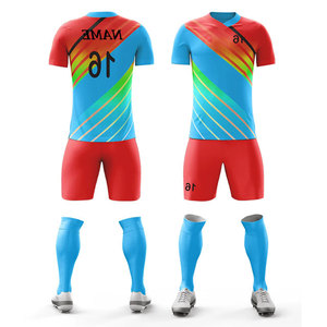 Design Your Own <b>Soccer</b> Wear Uniform Kits Men's Fully Sublimated Multi Color Practice Wear Rugby Uniform Kits For Summer Wear - Product Image 1