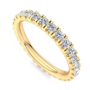 Anillo de oro rosa fino, oro blanco, oro amarillo, con diamante solitario certificado por IGI, anillo de compromiso de diseño de lujo para mujer - Product Image 1