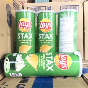 Papas Fritas Lay's Stax Sabor Crema Agria y Cebolla 90g, Halal, Crujientes, Precio Competitivo, Venta al Por Mayor, Exportación - Product Image 3