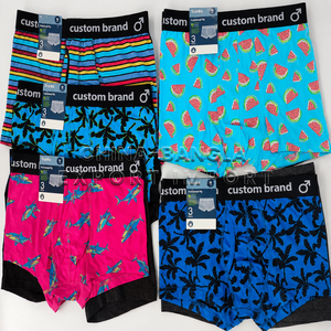 Sous-vêtements Boxer en Coton 100% pour Hommes et Garçons Premium Vêtements d'été Doux - Lot de Stock en Gros - Product Image 1