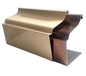Gouttière en <span class=keywords><strong>PVC</strong></span> Gouttière <span class=keywords><strong>rectangulaire</strong></span> en aluminium gouttière à chaîne de pluie - Product Image 1