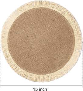 แผ่นปูโต๊ะปอกระเจาแบบยั่งยืนแผ่นรองจานแบบย่อยสลายได้ทำจากเส้นใยธรรมชาติสำหรับบ้านที่เป็นมิตรต่อสิ่งแวดล้อม - Product Image 6