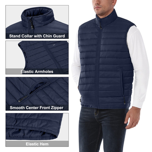 Gilet matelassé pour homme, nouvelle mode, prix OEM, super qualité, logo/couleurs personnalisées, respirant, léger. - Product Image 5