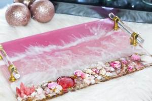 ถาดชาเรซินหรูหราสำหรับโรงแรมและร้านอาหารที่ให้บริการ - Product Image 4