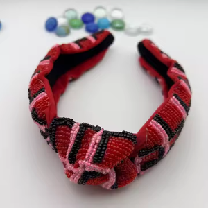 Woolen Knotted Hand Embroidered Eco Friendly Korean Knitted Wool Fashion <b>Headband</b> Women's Hair Accessory - Product Image 6
