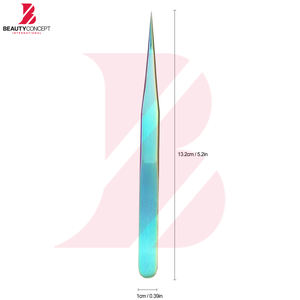 Pinzas Multicolores Antiestáticas de Alta Precisión, Herramienta de Recogida de Acero Inoxidable con Punta Ultrafina para Extensiones de Pestañas - Product Image 6