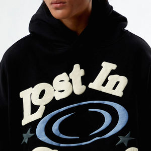 Sudadera con Capucha Gótica para Hombre, Talla Grande, Ultra Pesada de 500GSM, Estilo Urbano de Invierno, con Estampado Gráfico en la Espalda, MOQ Bajo - Product Image 4