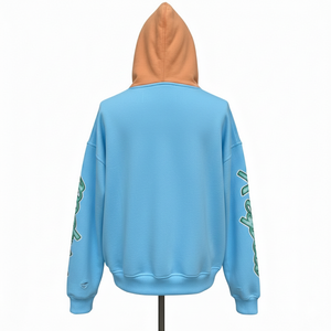 Sudadera con Capucha de Algodón DTG para Hombre, Estilo Oversize, Corte Regular, Tejido Grueso French Terry, Efecto Desgastado, Lavado Vintage, para Invierno - Product Image 3