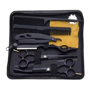 Ensemble de ciseaux chirurgicaux Morje, lames en acier inoxydable, poignées en plastique, outils de salon, pour droitiers, manche long, pointe acérée - Product Image 1