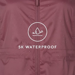 <b>Women's</b> <b>Packable</b> Woven Bomber Rain <b>Jacket</b> Hooded Waterproof Zip-Up Outdoor Travel Windproof Fashion - Product Image 6