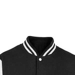 Blouson universitaire style baseball vintage en mélange de laine, mode décontractée urbaine, fournisseur d'usine en gros - Product Image 2