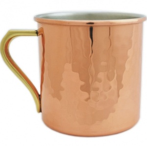 Mug à Moscow Mule en cuivre personnalisable avec poignée dorée, mug à cocktail classique, accessoire de bar réutilisable - Product Image 6
