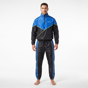 Ensemble de survêtement de sport léger en nylon pour homme, manches longues, taille standard, tenue décontractée d'hiver pour activités sportives - Product Image 1