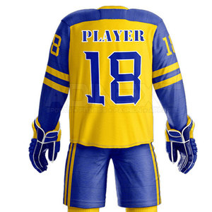Light Weight Breathable Long Sleeves Ice Hockey Uniform Custom Made Wholesale Unisex 100% Polyester - Product Image 6