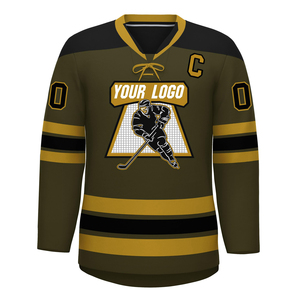 Maillot de hockey sur glace personnalisé avec logo, uniforme d'équipe pour les entraînements et les matchs de ligue, maillot de hockey sur glace de haute qualité et performant - Product Image 5