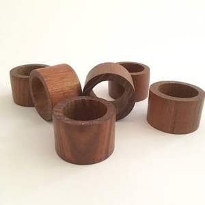 Ronds de serviette décoratifs élégants pour la maison, en bois, au design unique, fabriqués par un exportateur indien - Product Image 2