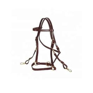 Bride en cuir équitation bride en cuir pur durable vente en gros bride de course de chevaux en cuir pur de bonne qualité - Product Image 1