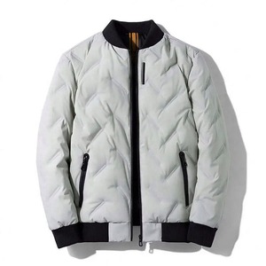 Wholesale Custom Windbreaker Ripstop Hooded Padded Quilted Puffer <b>Down</b> Jacket For Men Outdoor Jacket - Product Image 5
