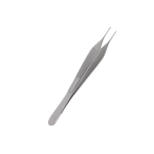 Pince à tissus Adson 1x2 en acier inoxydable, forceps chirurgical pour la préhension précise des tissus, la suture, l'utilisation dentaire et médicale - Product Image 2