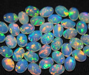 8x6mm Oval Cut Natural Ethiopian <b>Fire</b> Opal Gemstone Multi Color for Jewelry Making Direct From Factory Hasnain <b>Gems</b> Certified - Product Image 5