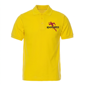 Polo à manches courtes rouge pour homme Sportscode, col boutonné, style sportif - Product Image 2