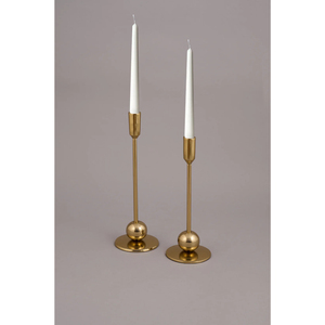 Set of 6 Luxury Gold Taper Candle Holders Modern Metal <b>Candlestick</b> Stands for Wedding Centerpieces and Dining Table Decor - Product Image 6