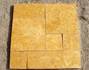 Dalles et carreaux en pierre naturelle de grès doré fleuri, durables, pour l'architecture de style patrimonial - Product Image 2