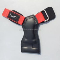 Poignées de musculation en cuir antidérapantes de haute qualité, durables, couleur personnalisée, pour entraînement fitness, haltérophilie, avec logo personnalisé