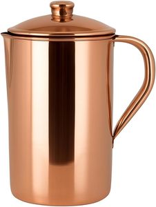 <b>Copper</b> water jug <b>copper</b> pitcher <b>copper</b> jug with lid <b>copper</b> water pot <b>copper</b> drink jug ayurvedic <b>copper</b> jug pure <b>copper</b> pitcher c - Product Image 2