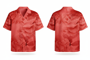 Camisa de Vestir con Botones y Manga Corta con Estampado Personalizado de Último Diseño, Camisa Informal de Verano Estilo Hawaiano, Ligera, Transpirable y a la Moda - Product Image 2