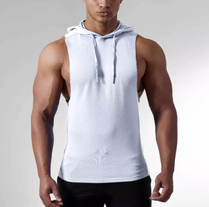 Camisetas sin mangas baratas para hombre, corte raglán, estilo musculoso, para entrenamiento deportivo, de secado rápido, color y talla personalizables - Product Image 1