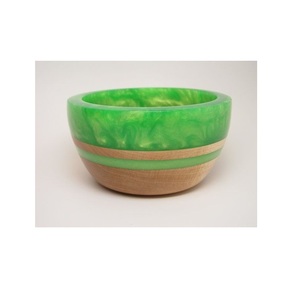 Natural finish epoxy resin and <b>wood</b> <b>bowl</b> ideal for decorative serving kitchen use and modern home decor - Product Image 4