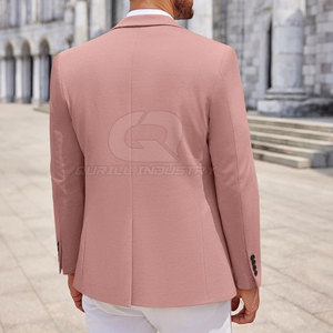 Blazer pour homme de qualité supérieure, 100% coton, col cranté, matière douce et respirante, offrant un look moderne et élégant pour tous les jours - Product Image 3