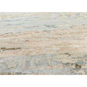 Alfombra de Lana, Bambú y Seda Hecha a Mano, Súper Suave, con Patrón Abstracto para el Hogar y el Pasillo, Alfombras de Jaipur, India, Nudos Tradicionales - Product Image 3