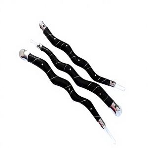 Varita de Reiki espirital de madera retorcida con gema de rosa, herramienta de sanación tibetana, cristal de piedra semipreciosa, herramientas de Reiki artesanales al por mayor - Product Image 1