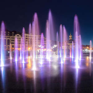 Fuente de Agua Moderna para Exteriores, Cuadrada, con Luces LED, Música, Fácil Instalación, Acero Inoxidable, para Niños - Product Image 6