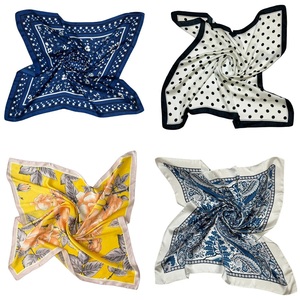 Premium Printed Short <b>Scarf</b> Fabric Custom Design White Label OEM ODM Textile Manufacturer Supplier Export Factory - Product Image 3