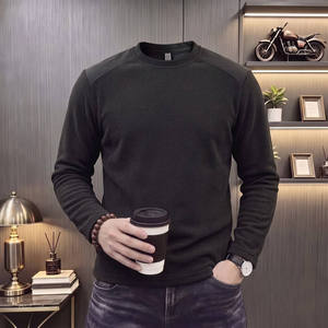 T-shirt à manches longues col rond en coton gaufré respirant 100 % coton de haute qualité, style américain, tendance, ample, décontracté, mode urbaine - Product Image 6