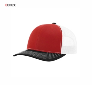 Gorra Trucker Richardson Personalizada Roja y Blanca de Malla, 6 Paneles, Ajustable, Unisex, Casual, Primavera Verano, para Adultos - Product Image 2