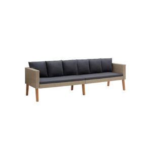 Conjunto de sofás de jardín Estilo moderno Muebles de exterior Sofás Material de teca antigua Madera de teca Venta a la venta al por mayor y tela fina - Product Image 1