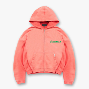 Sudadera con capucha y cremallera para hombre de alta calidad, original, OEM, de 450 GSM, con hombros caídos, lavado ácido. - Product Image 5