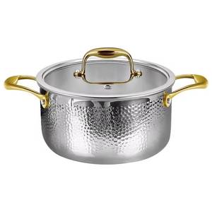 Plat de service rond en acier inoxydable à découpes géométriques, chauffe-plat de luxe pour buffet, avec couvercle plat, pour traiteur, couleur argent - Product Image 4