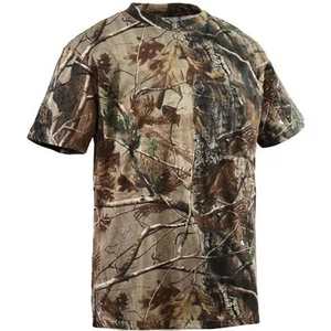 T-shirt de pêche personnalisé 100 % polyester respirant et extensible, motif camouflage Bottomland délavé, vintage, à manches courtes, pour la chasse - Product Image 2