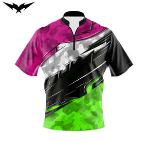 Stylish Printed <b>Bowling</b> Jersey Short Sleeves Custom Fully Sublimation Quick Dry Moisture-Wicking Breathable <b>Bowling</b> Shirts - Product Image 3