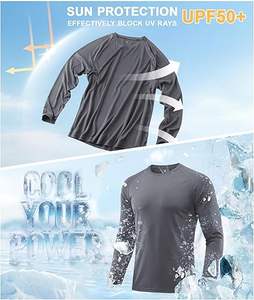 Camisetas de Pesca de Manga Larga de Alta Calidad para Hombre, Protección Solar UV UPF 50+, Absorción de Humedad - Product Image 2