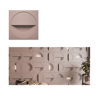 Panneau mural 3D minimaliste en MDF avec design géométrique pour la décoration intérieure insonorisante