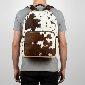 Solid Pattern Low Price Cowhide Leather School Bag In Stock Customize Durable Hot Selling OEM - Product Image 1